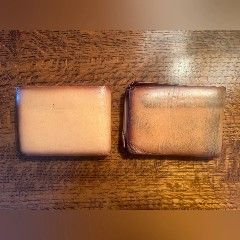 Set of 2 Vintage Tony Lama Genuine Leather Wallets